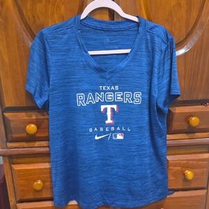 Nike Blue Texas Rangers Baseball Tee